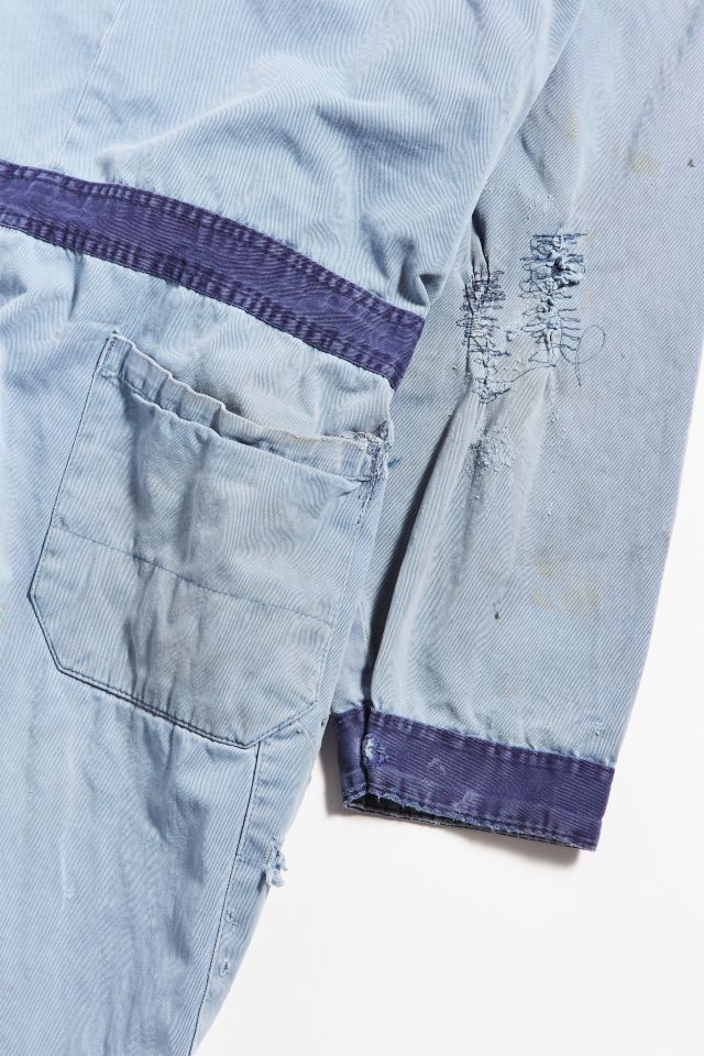 Vintage Two-Tone Blue Coverall #5