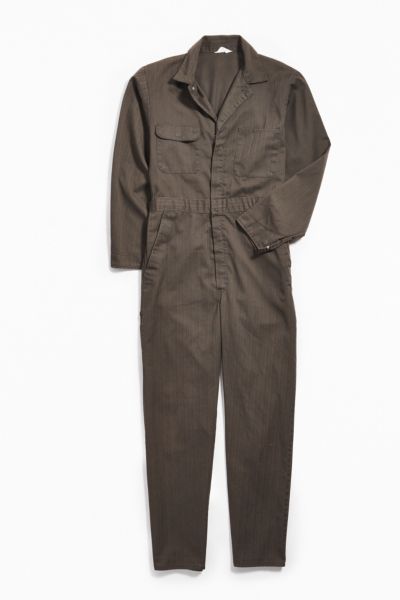 Vintage Grey Stripe Coverall | Urban Outfitters