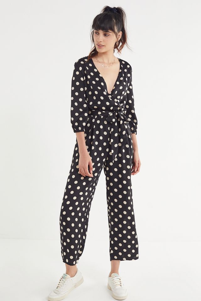 Lucca Couture Aminyah Surplice Jumpsuit | Urban Outfitters