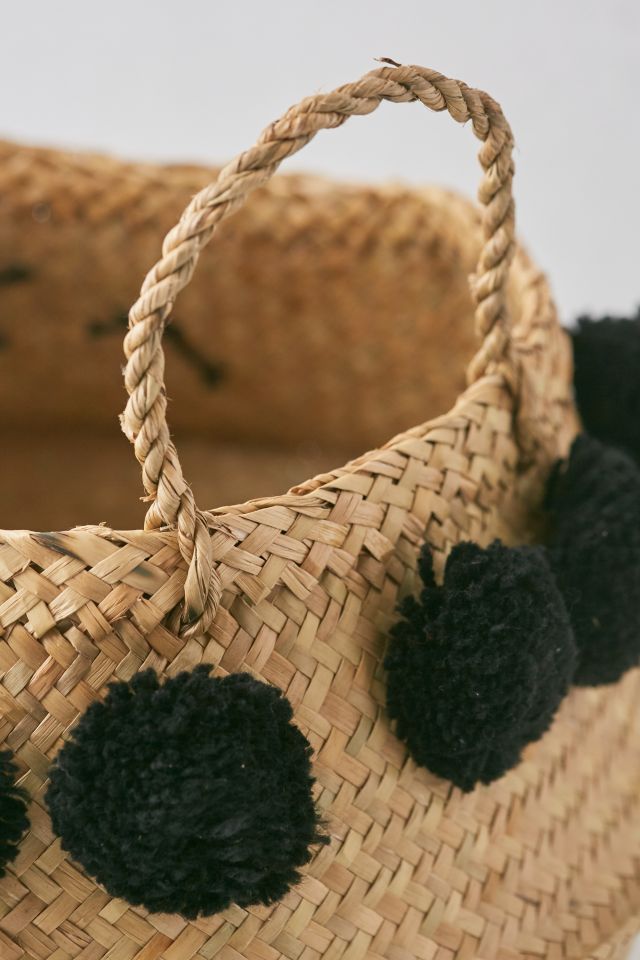 Pompom Wicker Basket - Set Of 2 #5