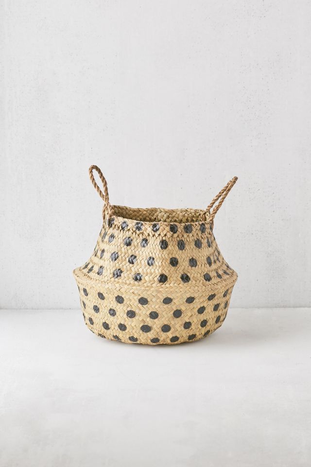 Polka Dot Wicker Basket - Set Of 2 #4