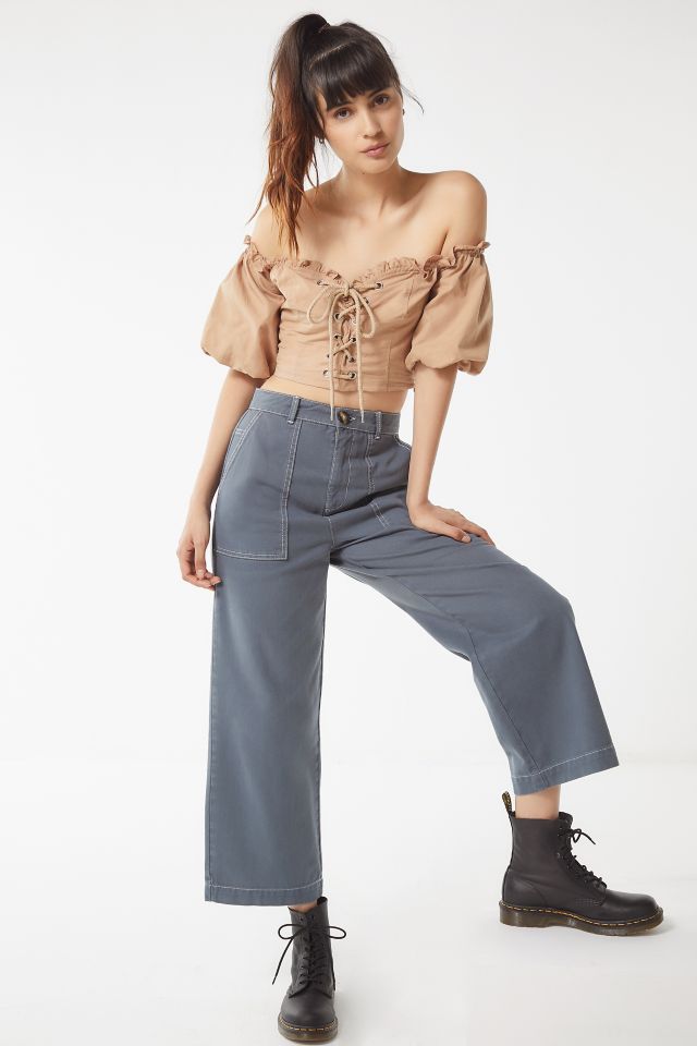 BDG Contrast Stitch Carpenter Jean – Grey #1