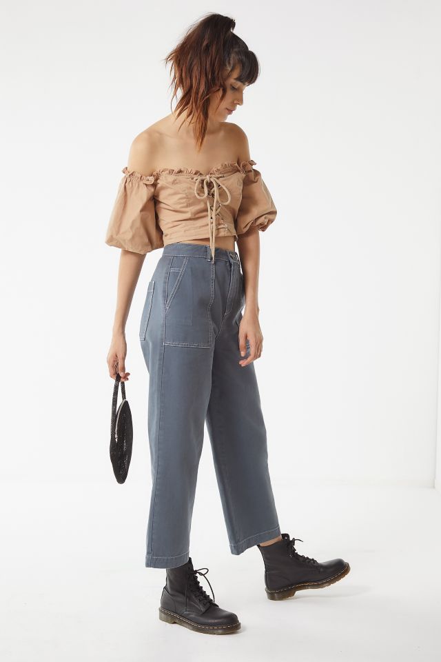 BDG Contrast Stitch Carpenter Jean – Grey #2