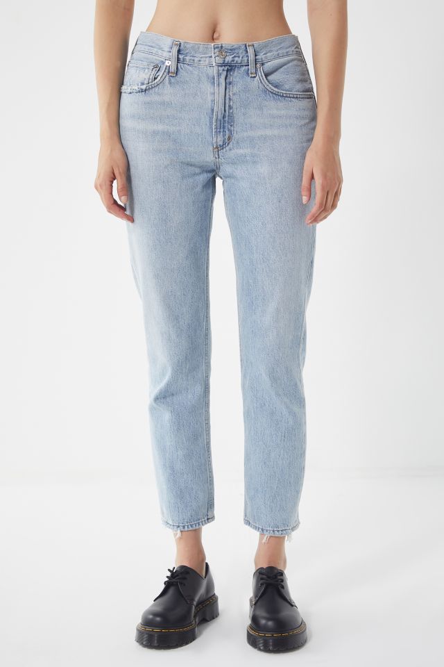 AGOLDE Cigarette Mid Rise Straight Leg Jean Suburbia Urban