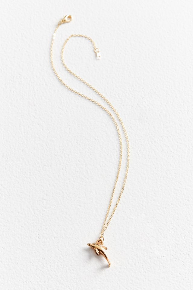Vintage Dolphin Charm Necklace #2