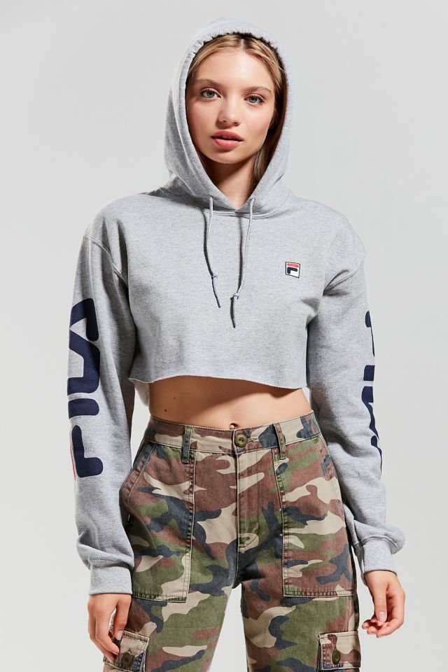 FILA + UO Hoodie Cropped Sweatshirt #1
