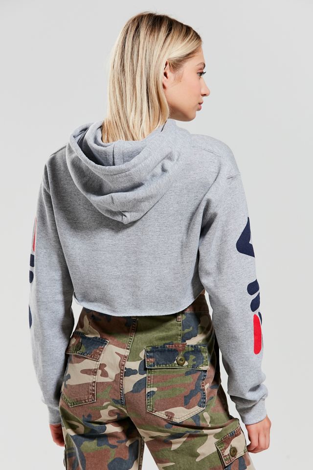 FILA + UO Hoodie Cropped Sweatshirt #2