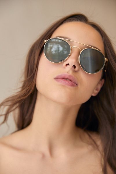 Ray Ban Round Double Bridge Sunglasses Urban Outfitters