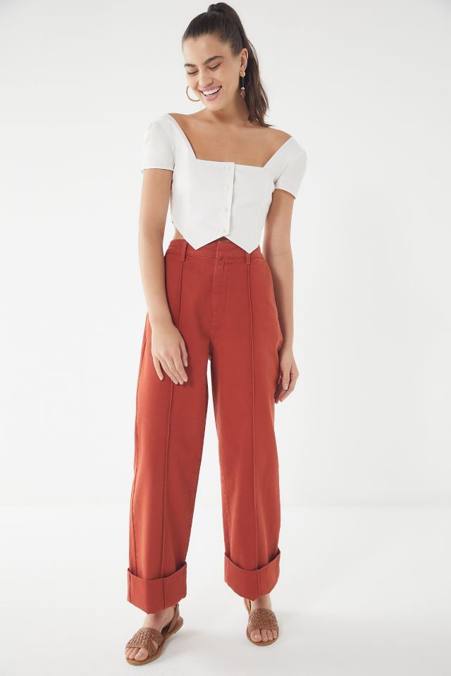 UO Tailored Deep Cuff Wide Leg Pant #3