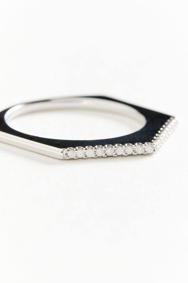 Adina Reyter Pavé Hexagon Ring #1