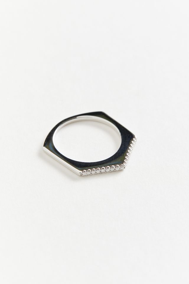 Adina Reyter Pavé Hexagon Ring #2