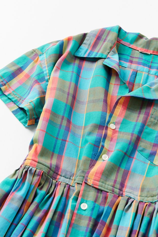 Vintage ‘90s Plaid Babydoll Dress #1