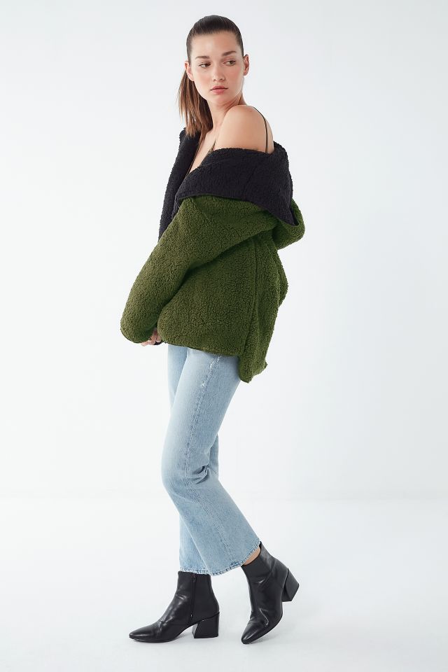 UO Carmella Cozy Reversible Teddy Coat #1