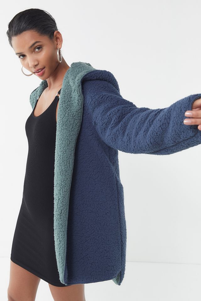 UO Carmella Cozy Reversible Teddy Jacket #1