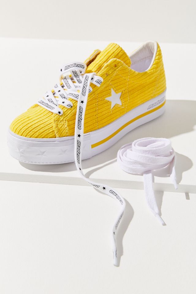 Converse one on sale star platform jaune