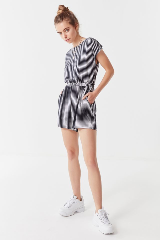 UO Striped Open-Back Romper #2