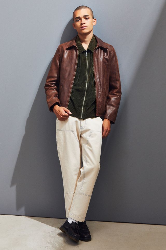 Blouson en cuir de buffle ciré vintage Schott #5