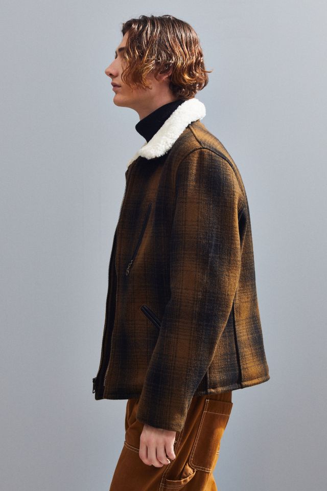 Schott Wool Plaid Car Coat #2