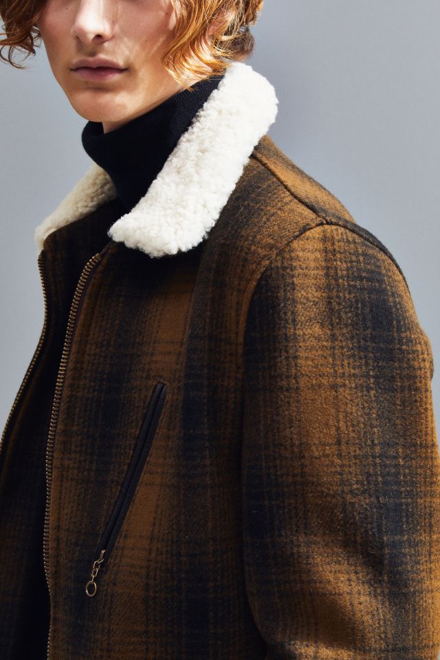 Schott Wool Plaid Car Coat #3