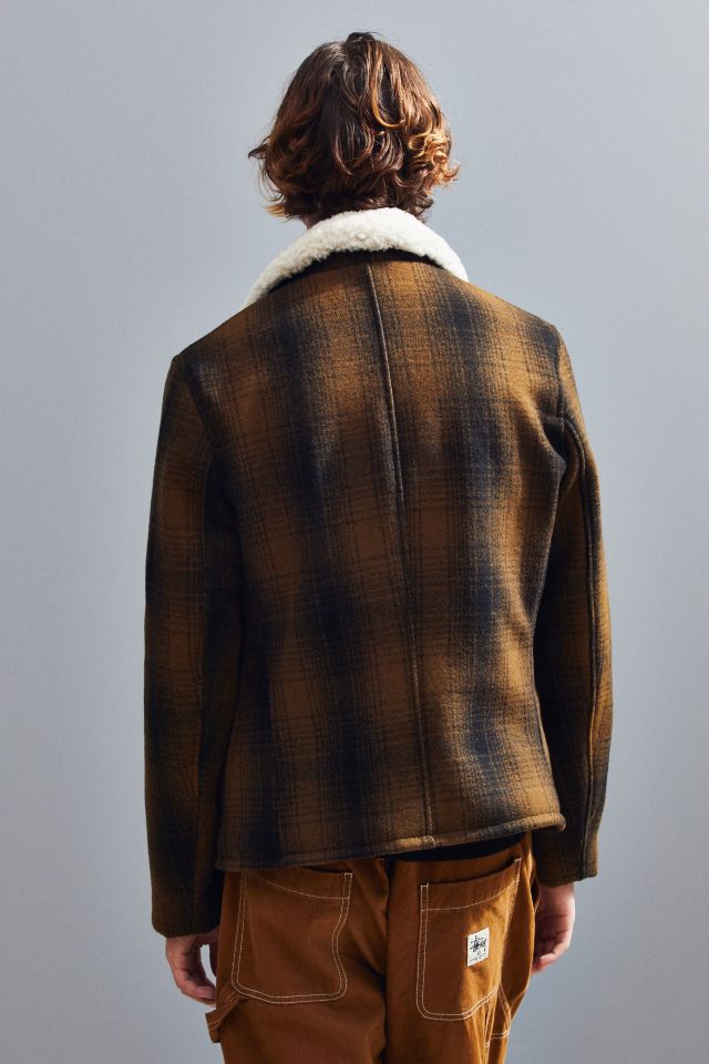 Schott Wool Plaid Car Coat #4