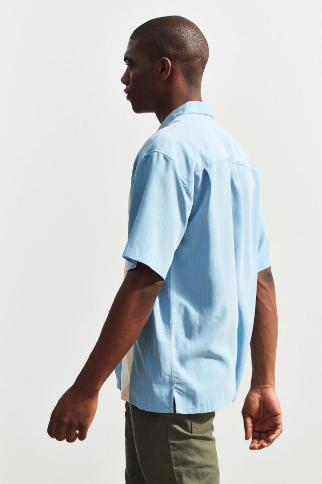 Bamboo Cay Embroidered Palms Panel Short Sleeve Button-Down Shirt #2