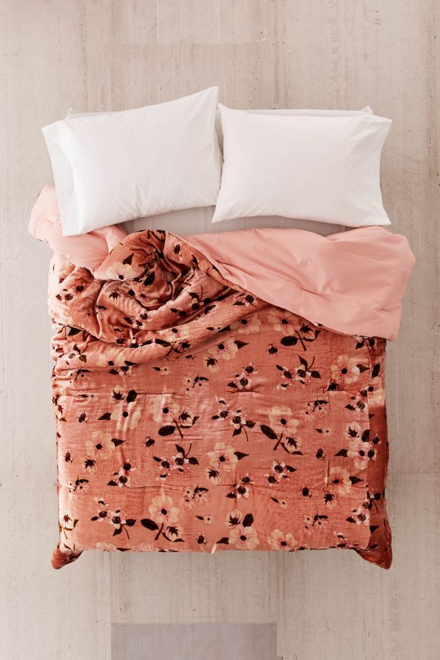 Sierra Floral Velvet Comforter #1