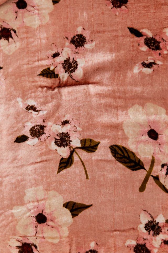 Sierra Floral Velvet Comforter #4