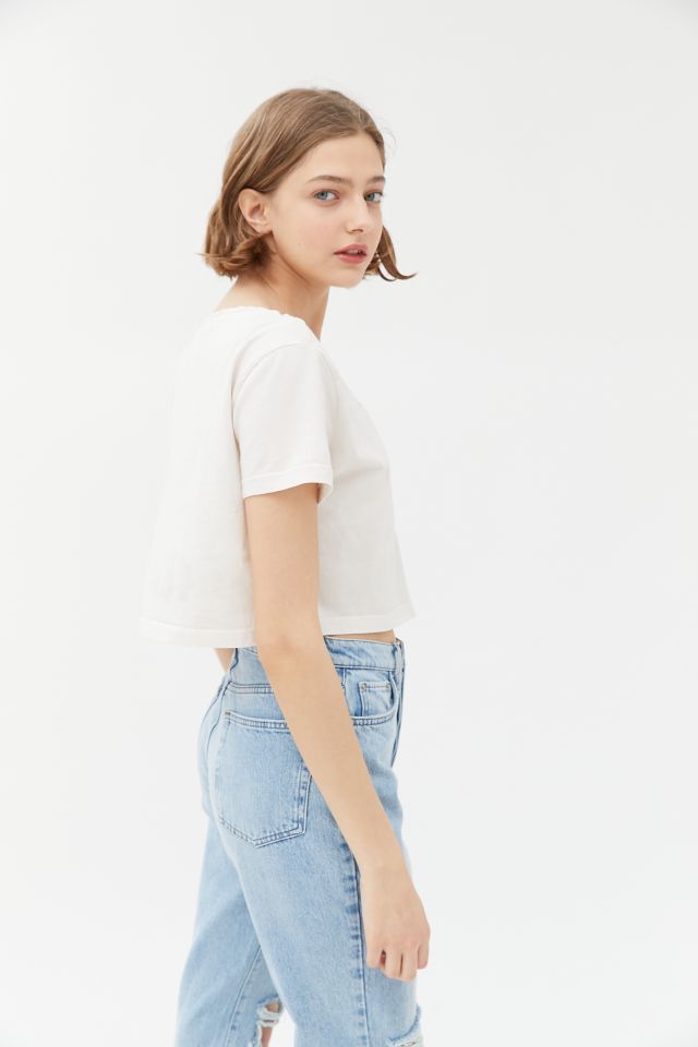 T-shirt court boutonné Wynne UO #5