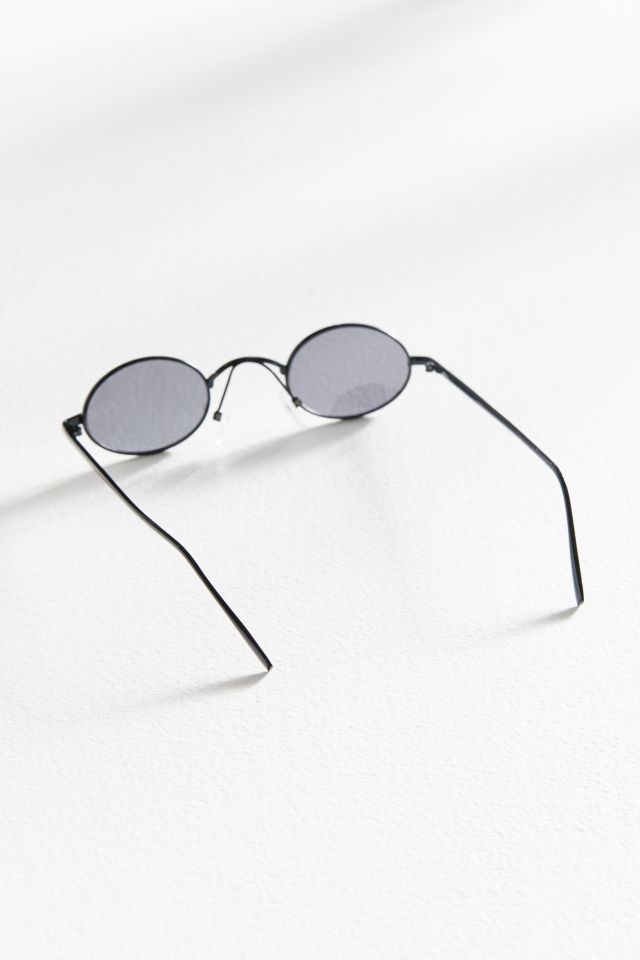 Sel Slim Oval Metal Sunglasses #2