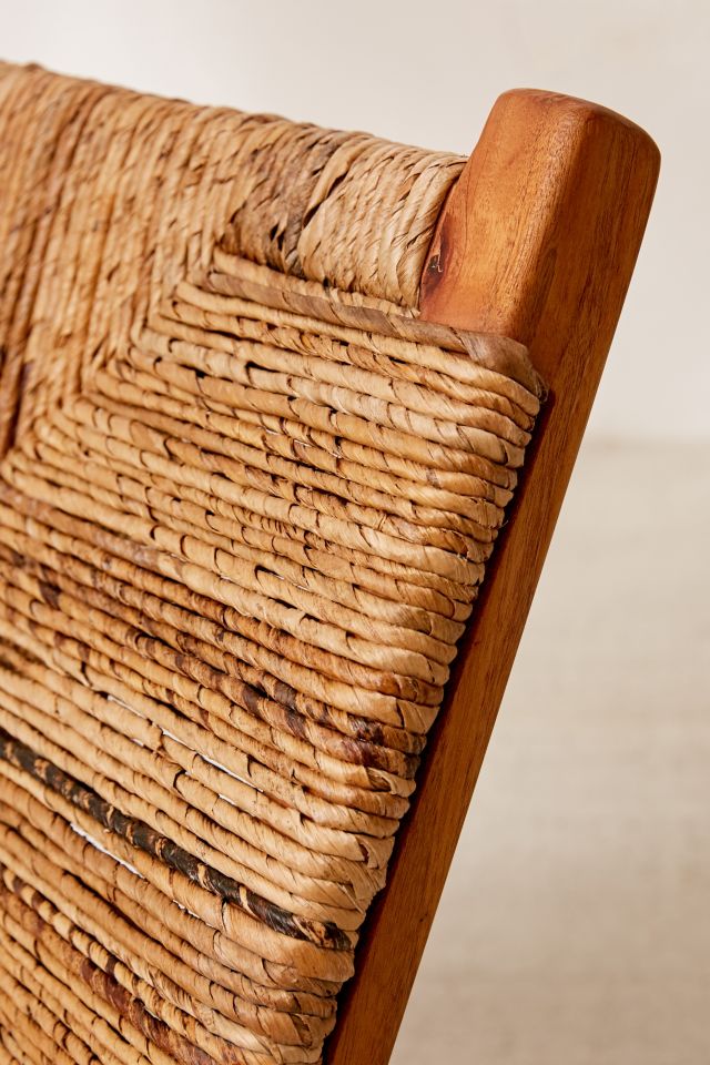 Copenhagen Solid Indonesian Mahogany and Banana Tree Bark Accent Chair