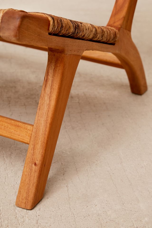 Copenhagen Solid Indonesian Mahogany and Banana Tree Bark Accent Chair