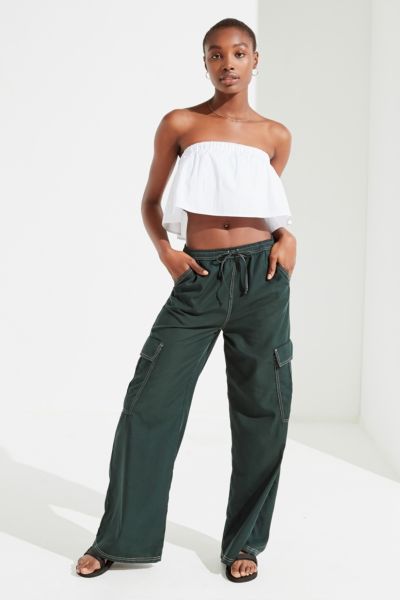 Urban outfitters green cargo hot sale pants