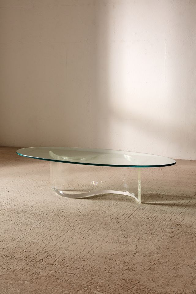 Casa Shop For Urban Renewal One-Of-A-Kind S-Shaped Lucite Coffee Table #1