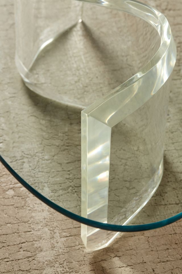 Casa Shop For Urban Renewal One-Of-A-Kind S-Shaped Lucite Coffee Table #3