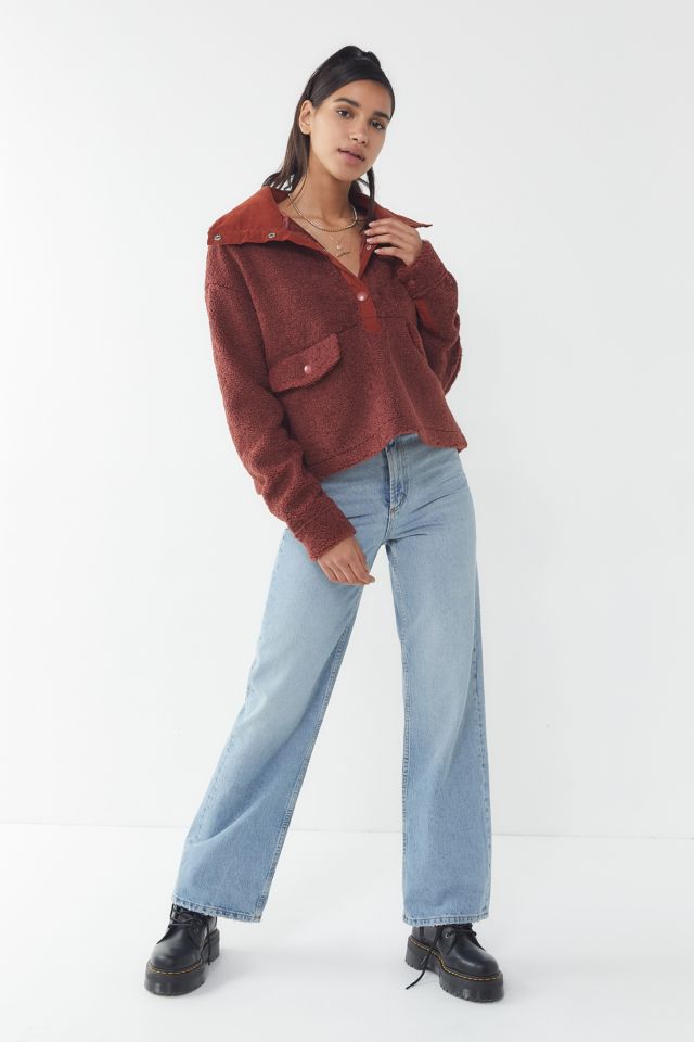 House Of Sunny Pullover Teddy Jacket #2