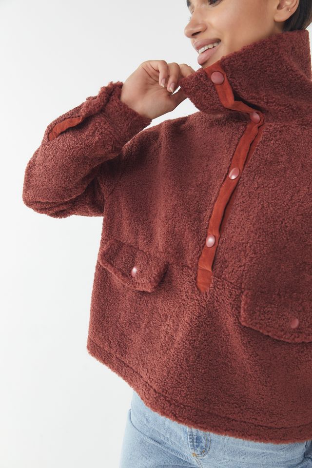 House Of Sunny Pullover Teddy Jacket #3