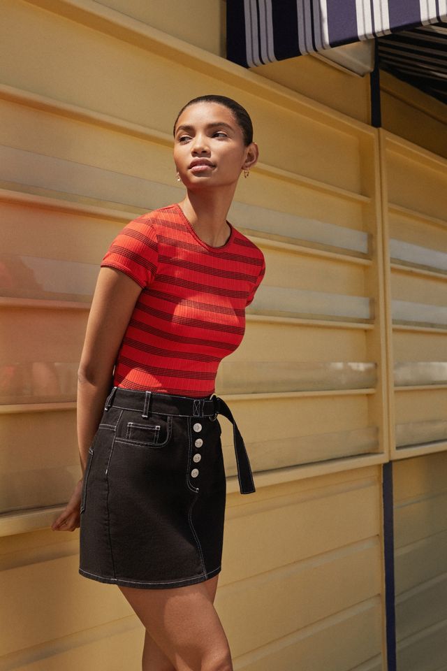 UO Striped Baby Tee #1