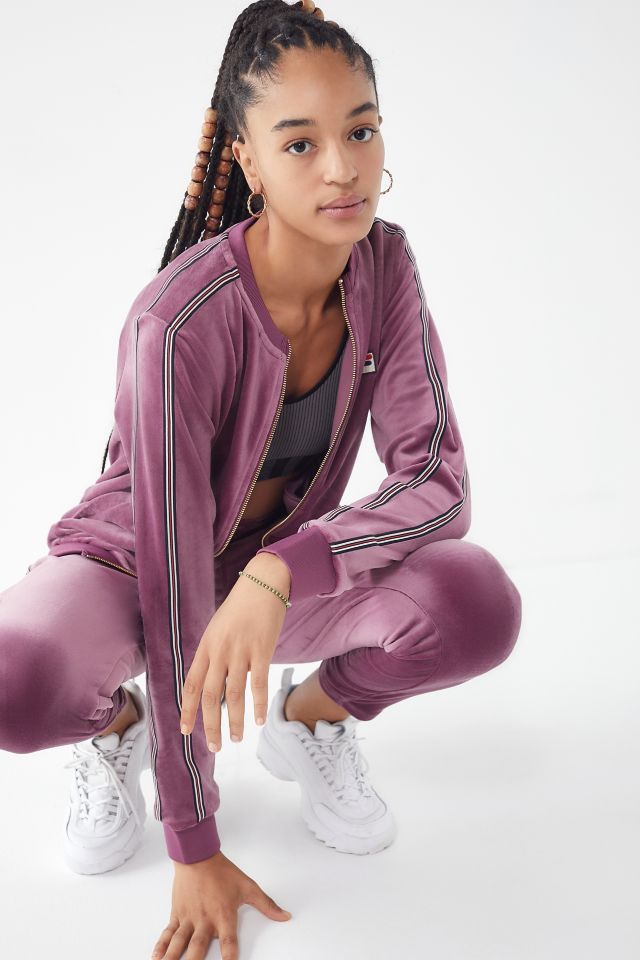 FILA UO Exclusive Laina Velour Track Jacket #1