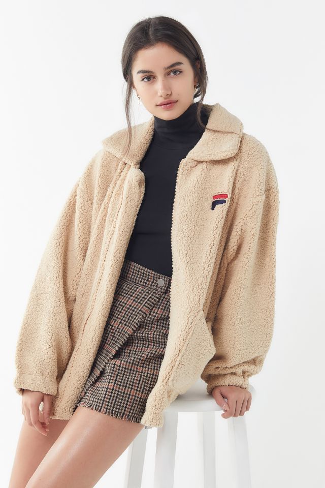 FILA Diana Zip-Front Teddy Jacket