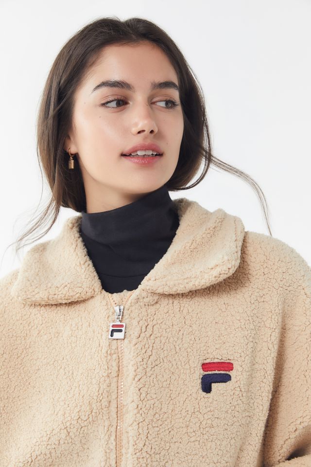 FILA Diana Zip-Front Teddy Jacket #1