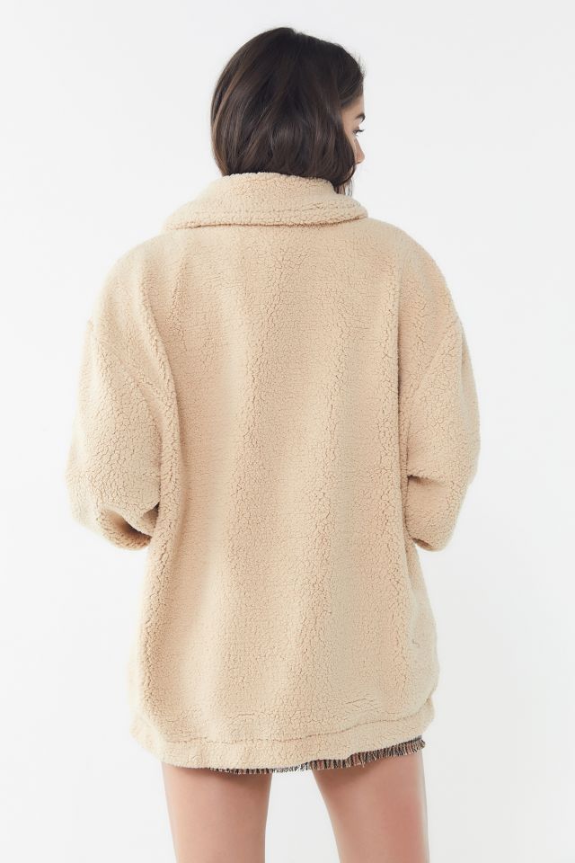 FILA Diana Zip-Front Teddy Jacket #2