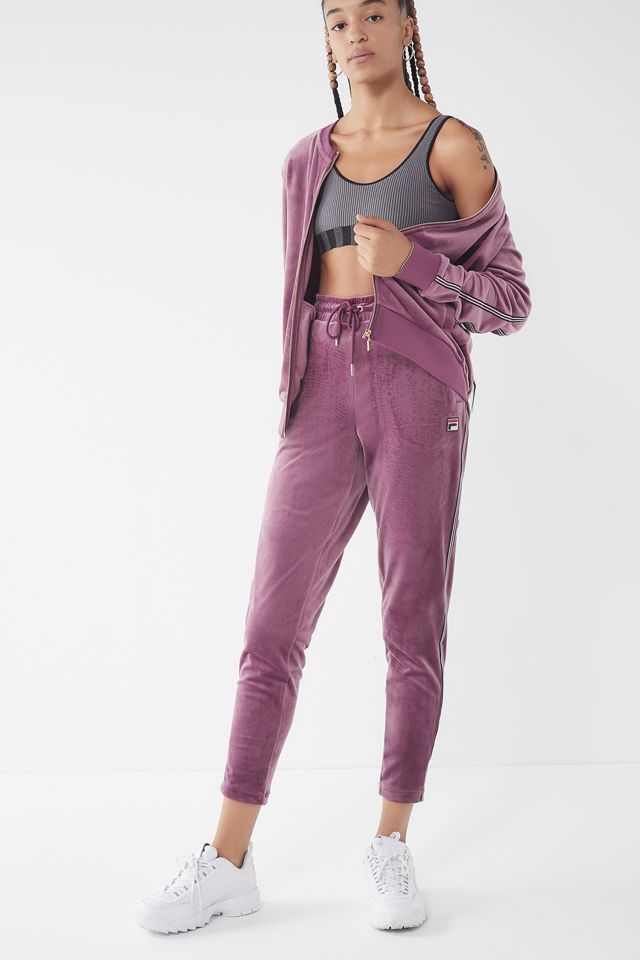 FILA UO Exclusive Cardea Velour Track Pant | Urban Outfitters