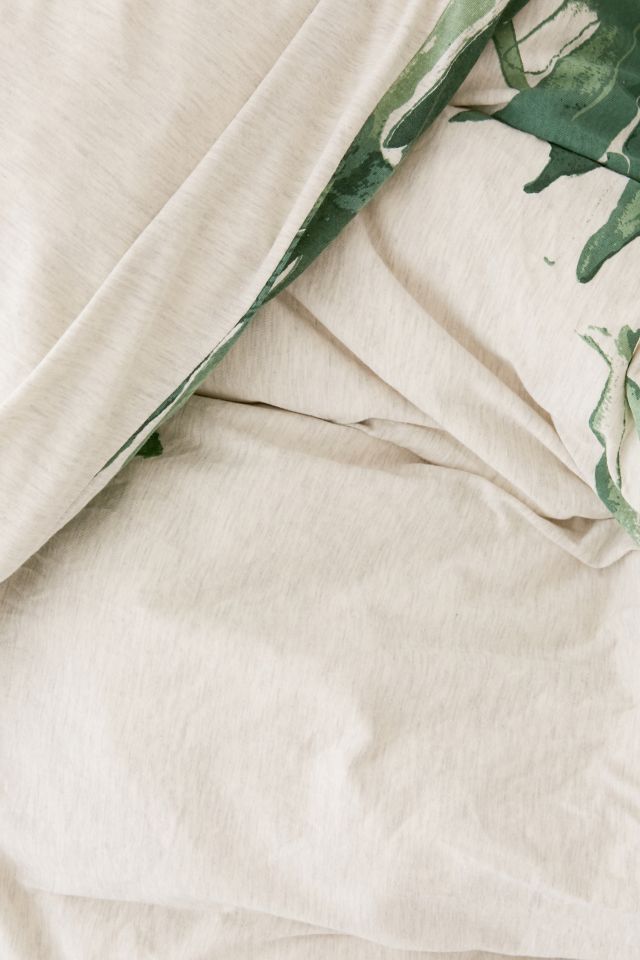 Expressive Palms Jersey Duvet Cover #3