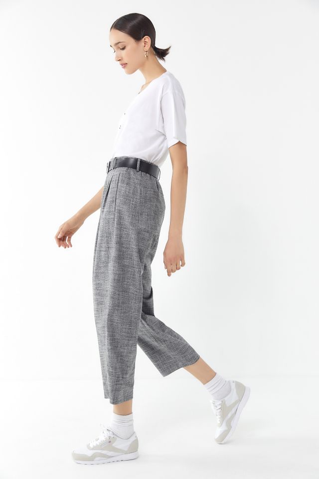 UO Arlo Pleated Trouser Pant Urban Outfitters Canada