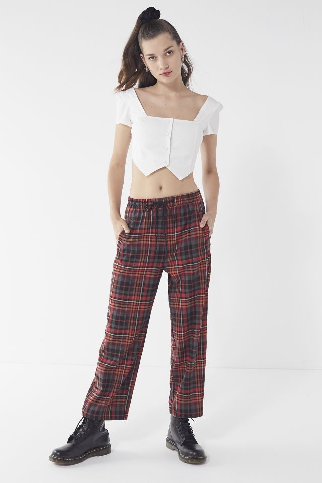 UO Plaid Pull-On Pant | Urban Outfitters