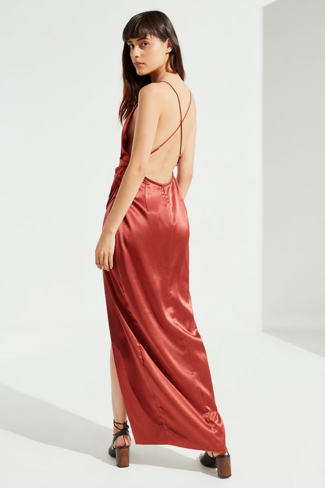The Jetset Diaries Leo Silk Wrap Maxi Dress #1