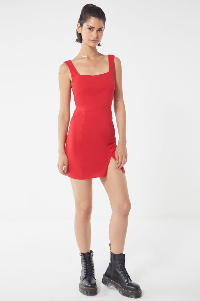 UO Crepe Square-Neck Mini Dress #2