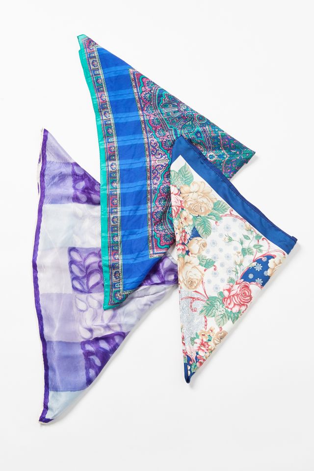 Vintage Silky Printed Scarf #1