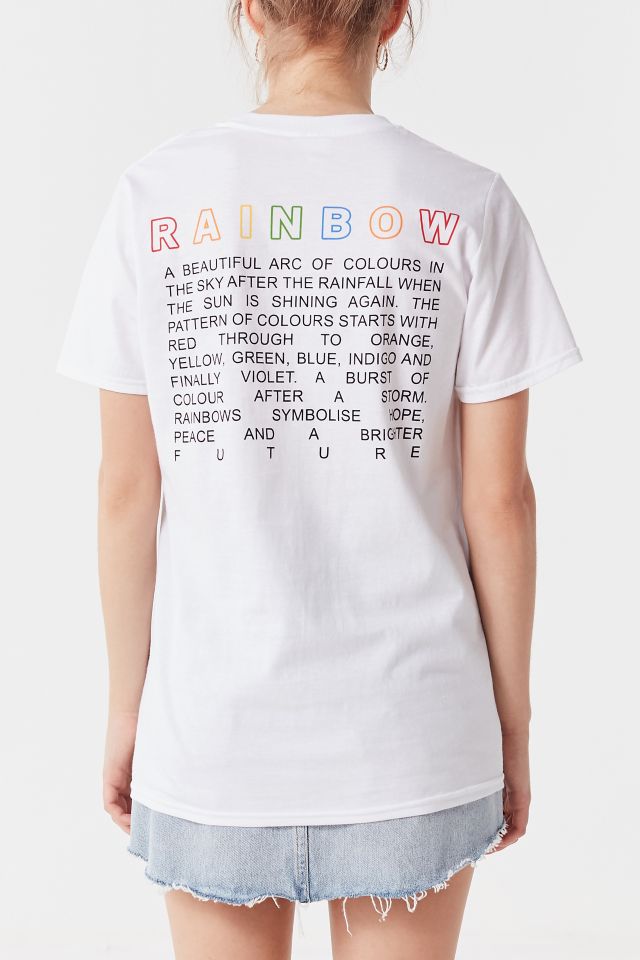 UO Embroidered Rainbow Tee #2