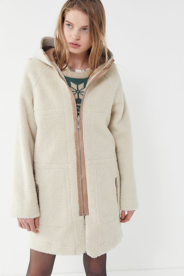 Avec les filles on sale reversible hooded coat